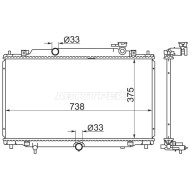 Радиатор Mazda Axela 13-19 / Mazda3 13-19 / Mazda6 12- / Atenza 12- SAT