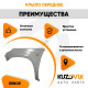 Крыло переднее левое Cherry Tiggo T11 (2005-2013) Vortex Tingo KUZOVIK